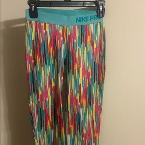 Nike Kids Multicolor Patterned Leggings